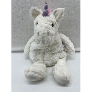 Cozy Hugs White Unicorn Microwavable Plush‎ Freezable Hot Cold 11" Sitting Aroma